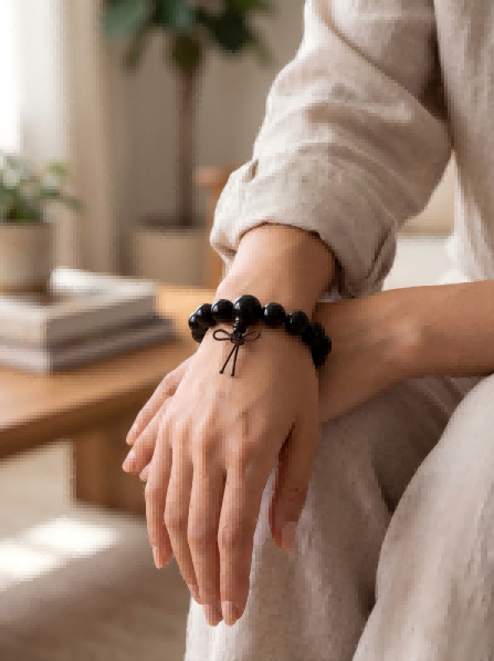 Gourd Bracelet – 15mm Shield & Stability - Lumala | Natural Wood Bracelets for Mindful Living