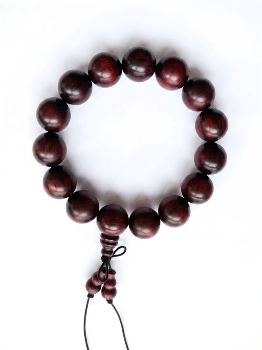 Gourd Bracelet – 15mm Shield & Stability (Rhinoceros Rosewood) - Lumala | Natural Wood Bracelets for Mindful Living