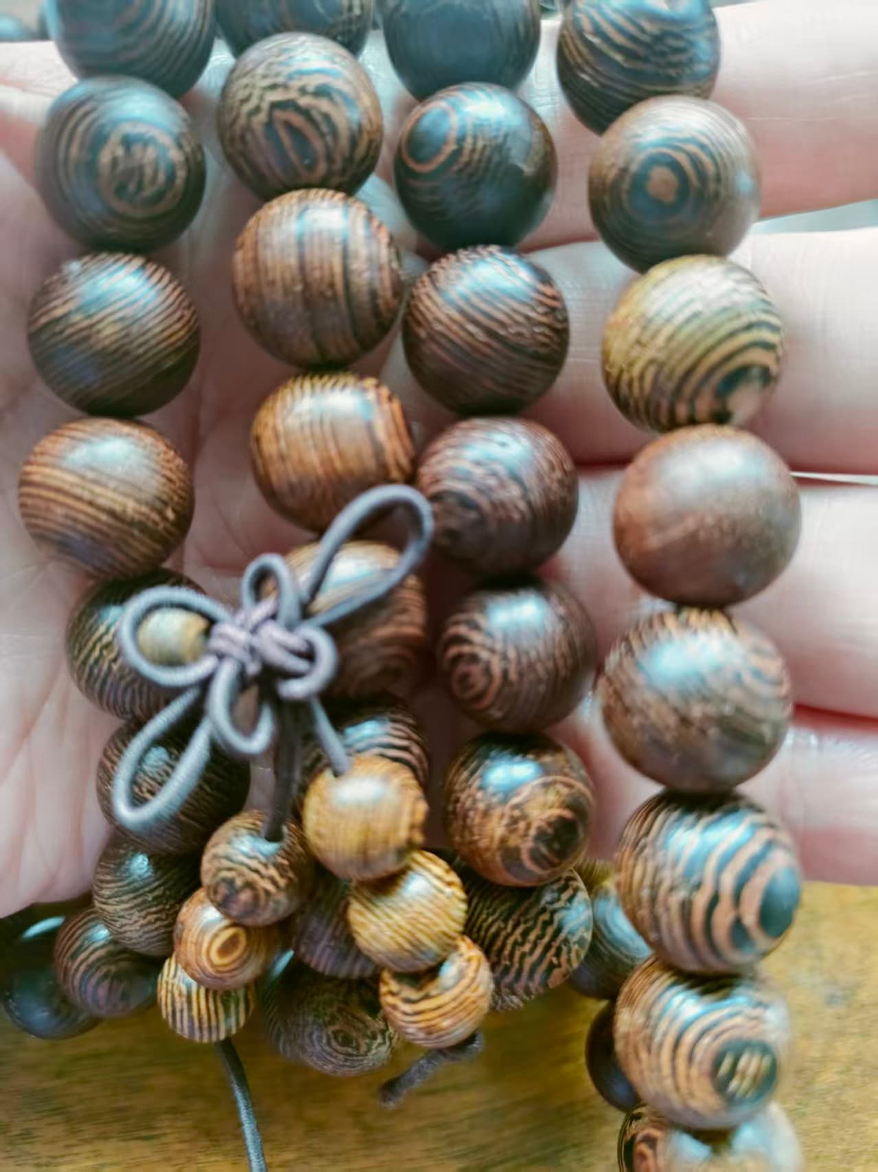 Wenge Wood – 108 Beads Mala - Lumala | Natural Wood Bracelets for Mindful Living
